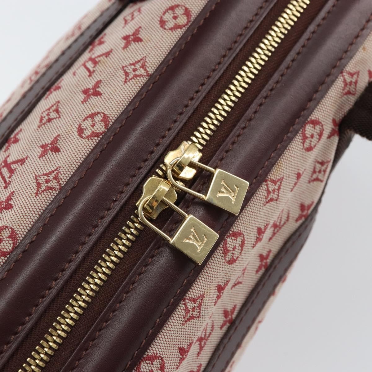 Louis Vuitton Josephine Handbag Mini Lin, RED, CANVAS, Handbag