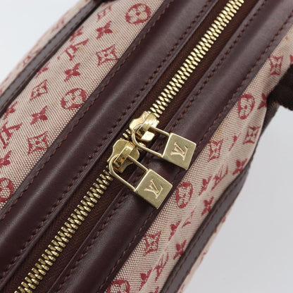 Louis Vuitton Josephine Handbag Mini Lin, RED, CANVAS, Handbag