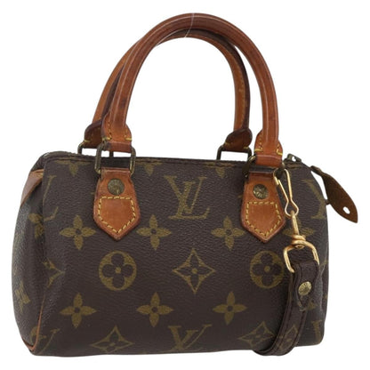 Louis Vuitton Speedy Mini HL Handbag Monogram Canvas, BROWN, CANVAS, Handbag