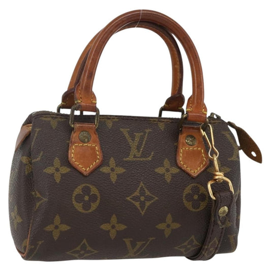 Louis Vuitton Speedy Mini HL Handbag Monogram Canvas, BROWN, CANVAS, Handbag