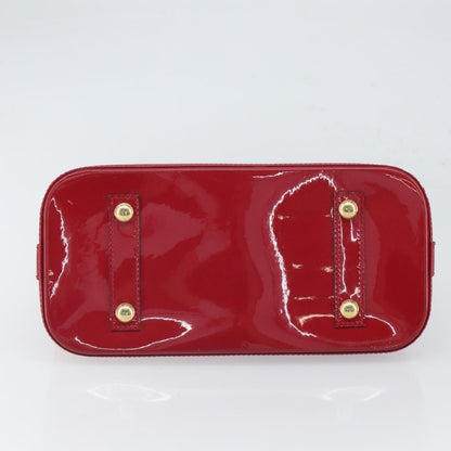 Louis Vuitton Alma Handbag Monogram Vernis, RED, PATENT_LEATHER, Handbag