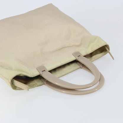 Prada Resin Handle Tote Tessuto, BEIGE, NYLON, Tote bag
