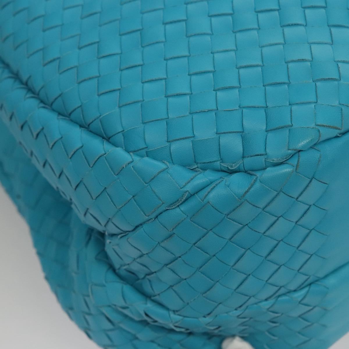 Bottega Veneta Campana Hobo Intrecciato Nappa, BLUE, LEATHER, Handbag