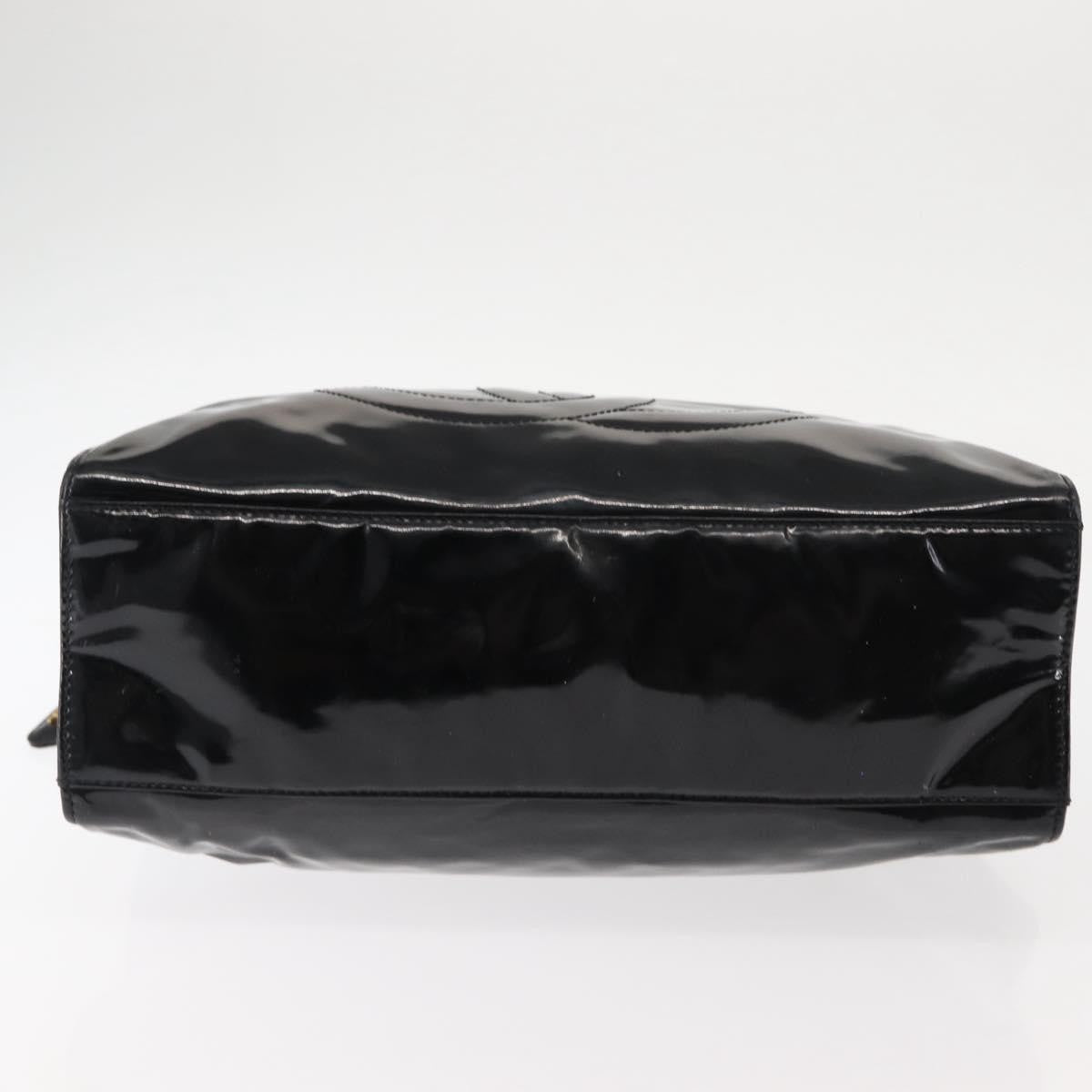Chanel Vintage Timeless Zip Tote Patent Leather, BLACK, PATENT_LEATHER, Tote bag