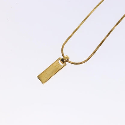 Christian Dior Dior Letters Necklace Metal, GOLD, METAL, Necklace