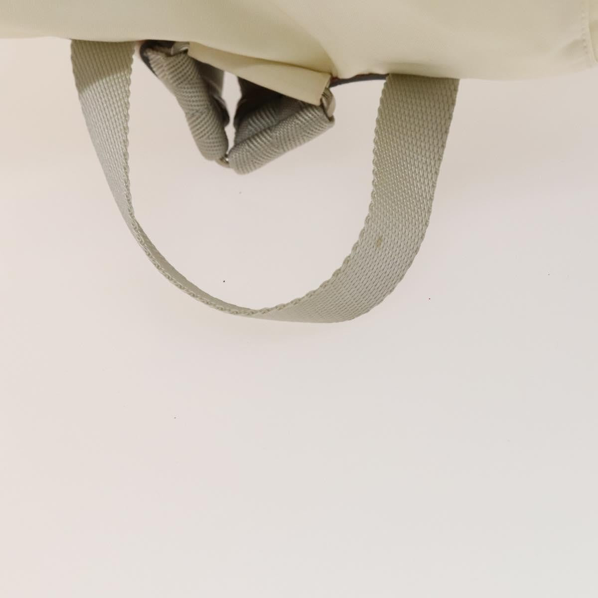 Prada Double Front Pocket Backpack Tessuto, WHITE, NYLON, Backpack