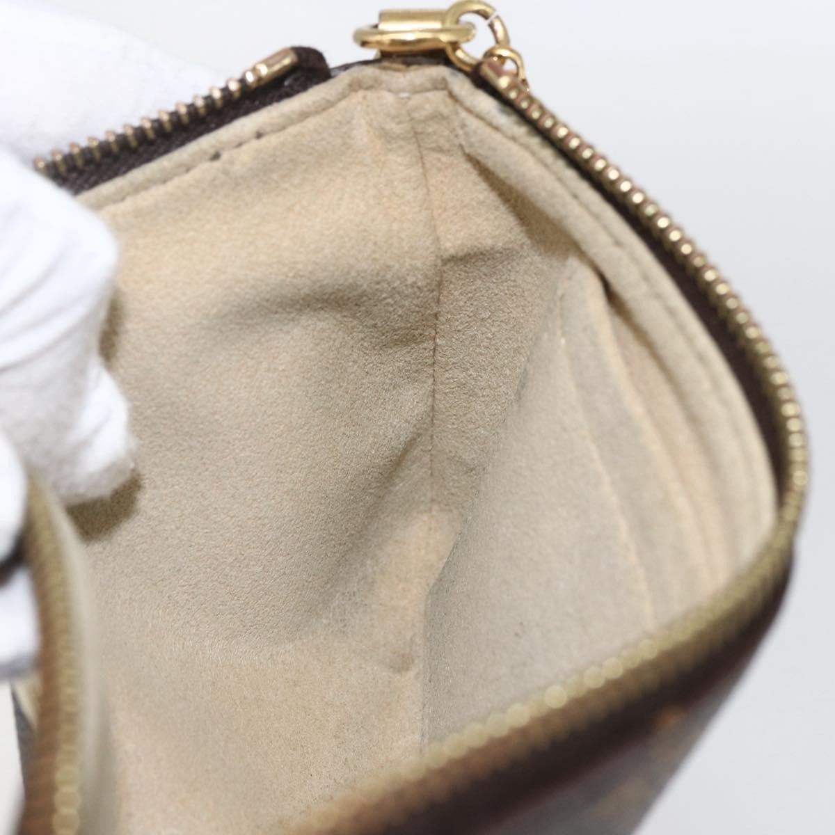 Louis Vuitton Milla Pochette Monogram Canvas, BROWN, CANVAS, Clutche & pouche