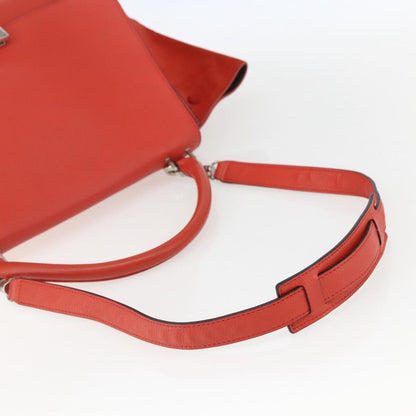 Celine Trapeze Bag Leather, RED, LEATHER, Handbag