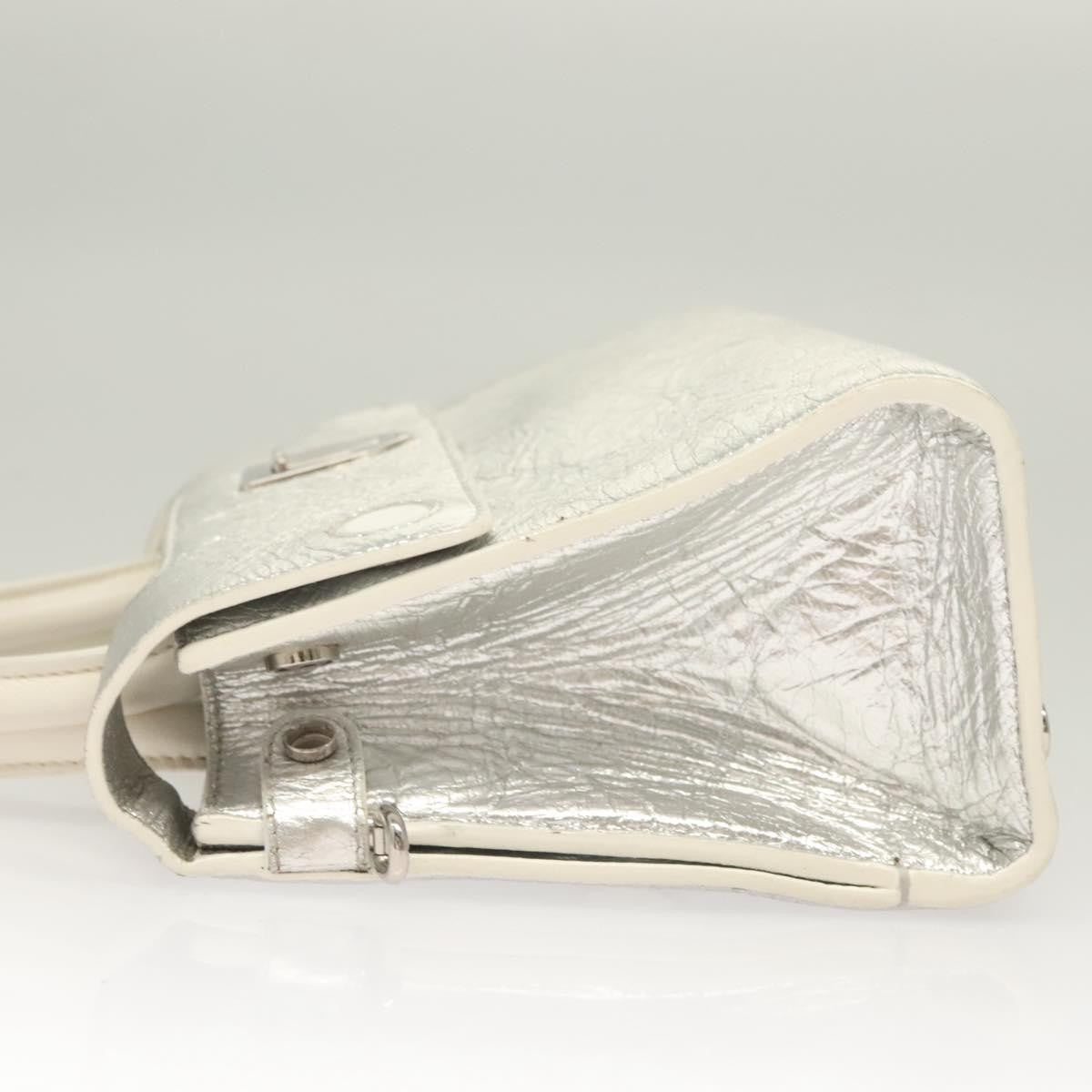 Christian Dior Diorever Bag Leather, SILVER, LEATHER, Bag