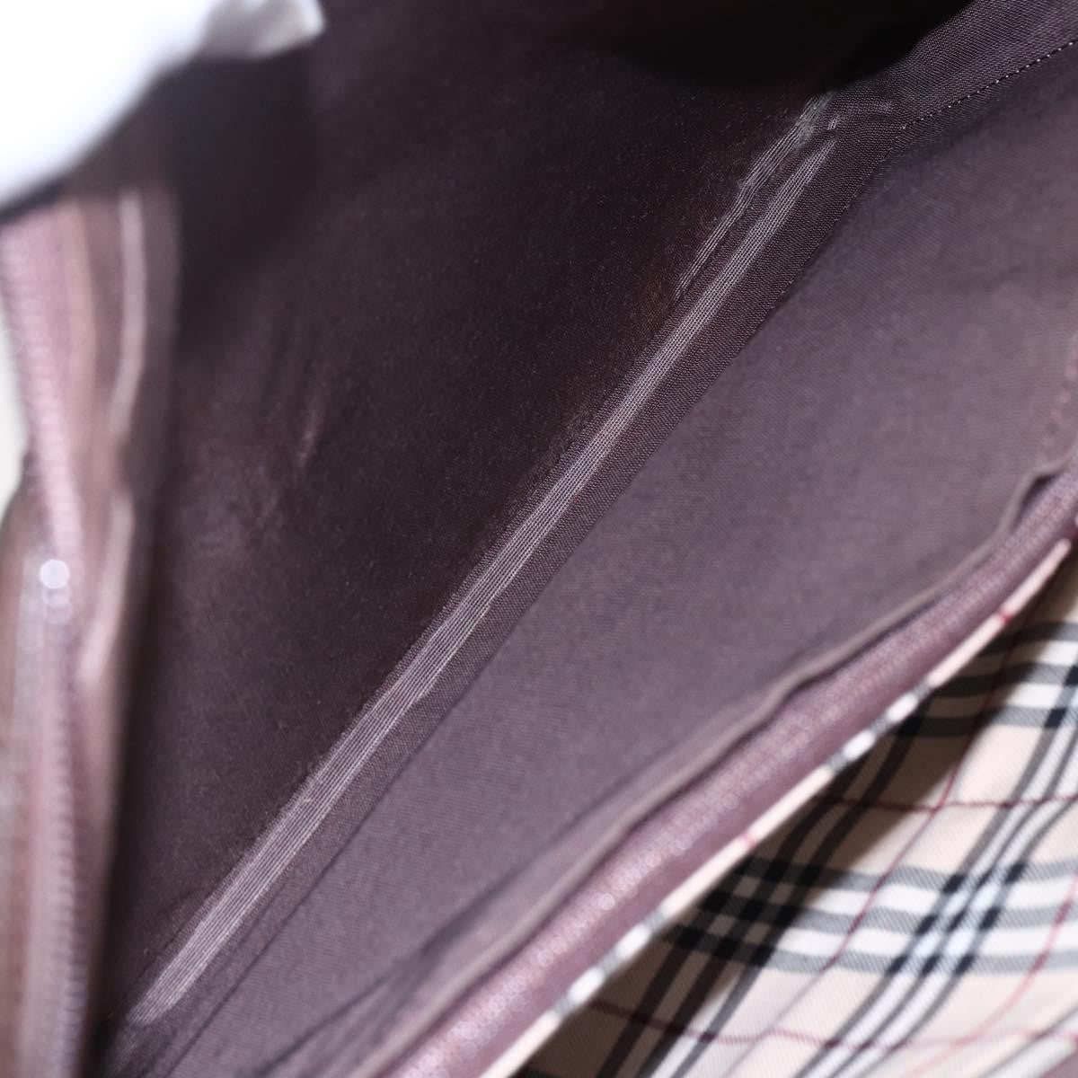 Burberry Vintage Handbag Leather, BROWN, LEATHER, Handbag