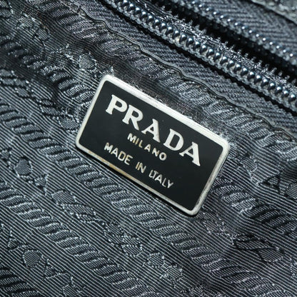 Prada Logo Backpack Tessuto, BLACK, NYLON, Backpack