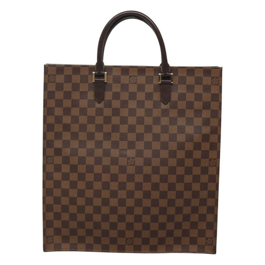 Louis Vuitton Sac Plat Bag Damier, BROWN, CANVAS, Handbag