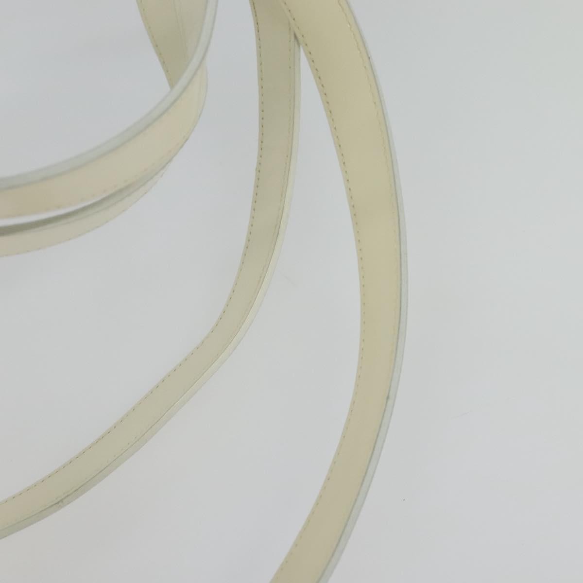 Salvatore Ferragamo Vintage Gancini Backpack Patent Leather, WHITE, PATENT_LEATHER, Backpack