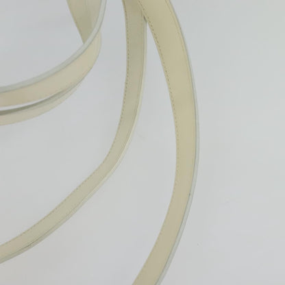 Salvatore Ferragamo Vintage Gancini Backpack Patent Leather, WHITE, PATENT_LEATHER, Backpack