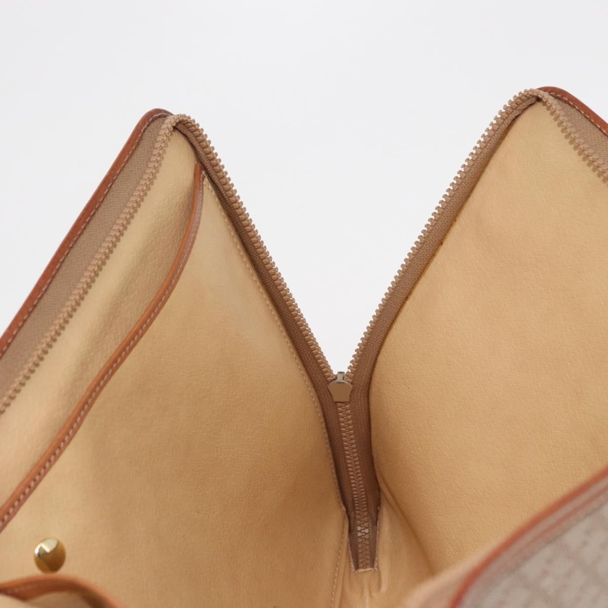 Celine Macadam Pochette Clutch, BEIGE, PVC, Clutche & pouche