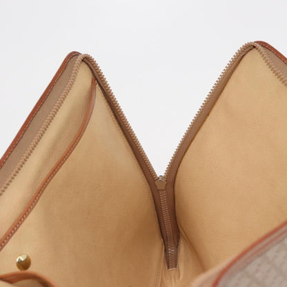 Celine Macadam Pochette Clutch, BEIGE, PVC, Clutche & pouche