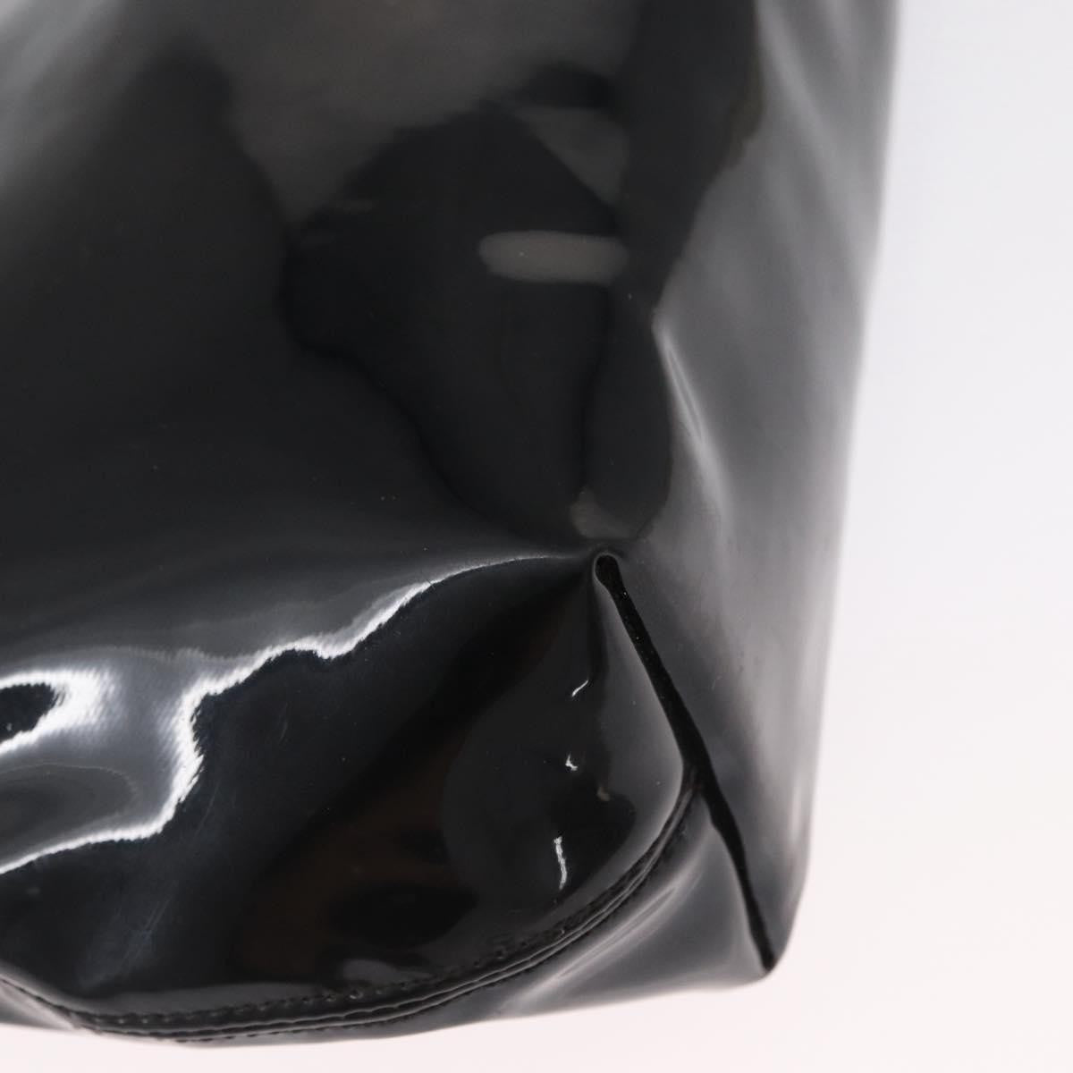 Celine Circle Logo Handbag Patent Leather, BLACK, PATENT_LEATHER, Handbag