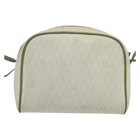 Christian Dior Vintage Honeycomb Shoulder Bag Canvas, WHITE, CANVAS, Shoulder bag