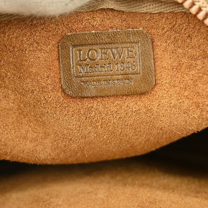 Loewe Anagram Shoulder Bag Leather, BROWN, LEATHER, Shoulder bag