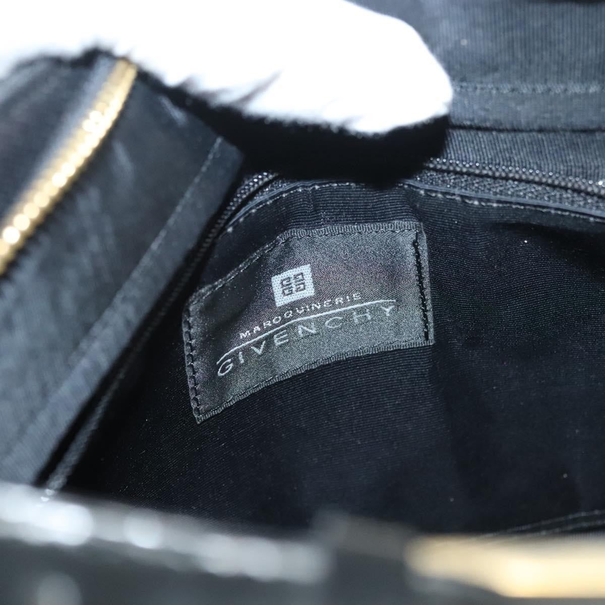 Givenchy Vintage 4G shoulder bag Leather, BLACK, CANVAS, Shoulder bag