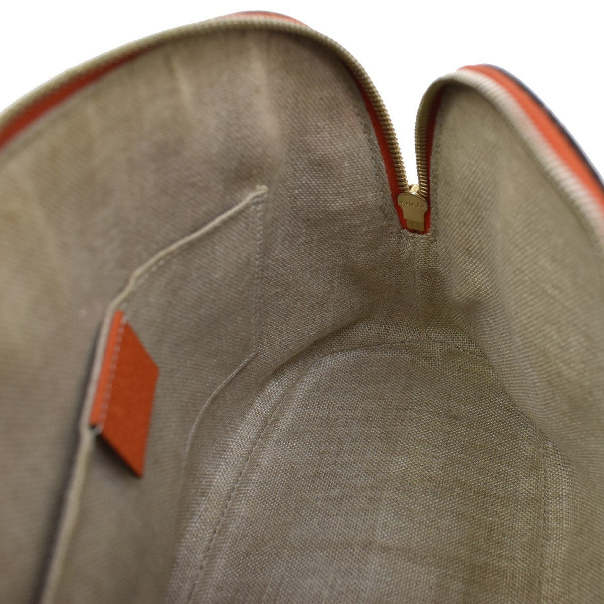 Gucci GG Charm Convertible Dome Satchel Leather, ORANGE, LEATHER, Handbag