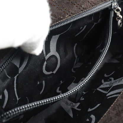 Salvatore Ferragamo Shoulder Bag Suede, BROWN, SUEDE, Shoulder bag