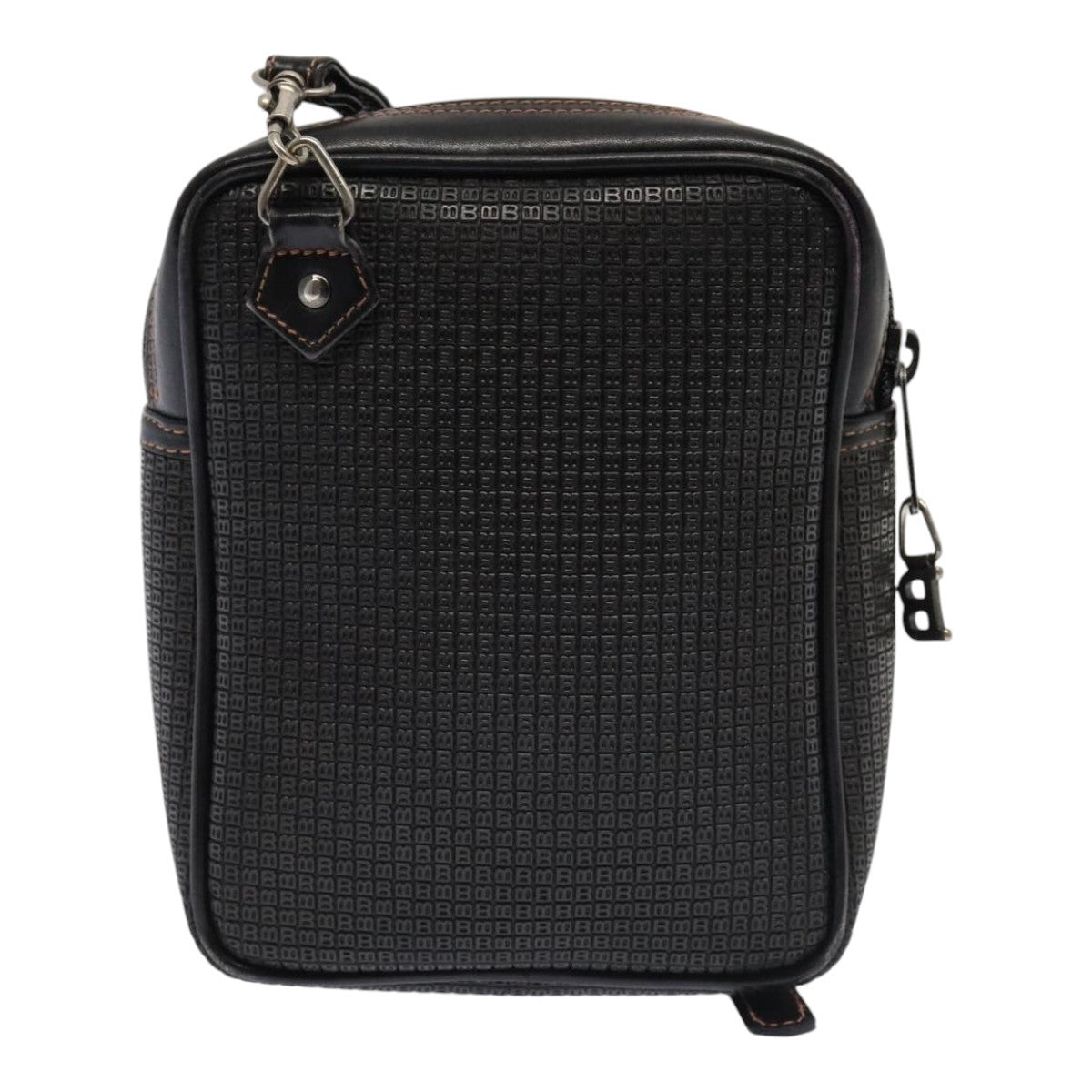 Bally Vintage Shoulder Bag PVC and Leather, Black, PVC, Shoulder Bag