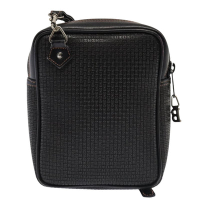 Bally Vintage Shoulder Bag PVC and Leather, Black, PVC, Shoulder Bag