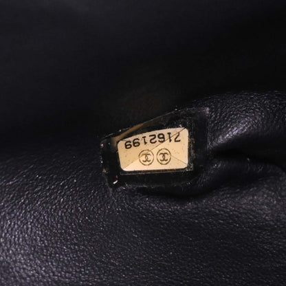 Chanel Vintage CC Zip Tote Quilted Jersey, NAVY, CANVAS, Tote bag