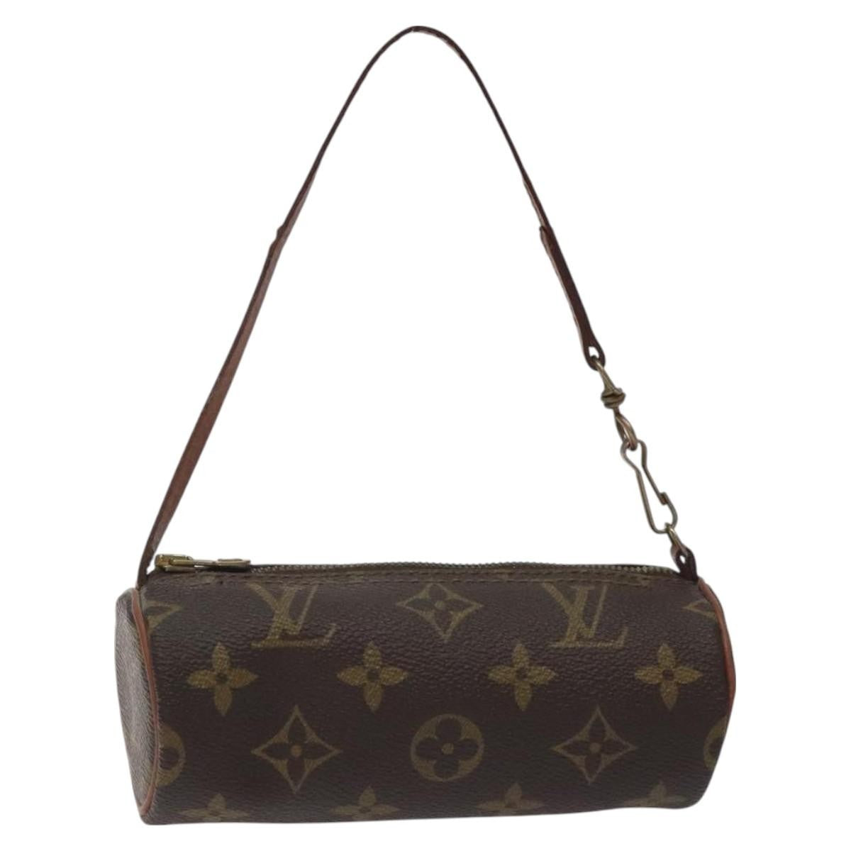 Louis Vuitton Papillon Pochette Monogram Canvas, BROWN, CANVAS, Clutche & pouche
