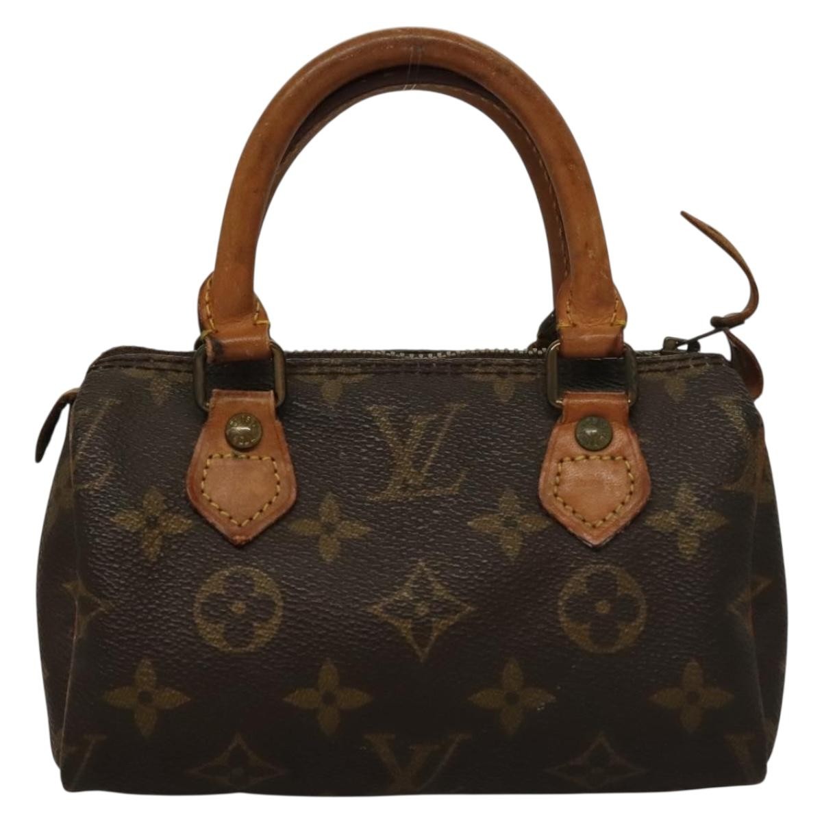 Louis Vuitton Speedy Mini HL Handbag Monogram Canvas, BROWN, CANVAS, Handbag