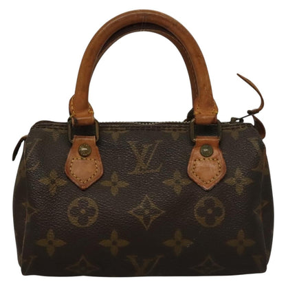 Louis Vuitton Speedy Mini HL Handbag Monogram Canvas, BROWN, CANVAS, Handbag