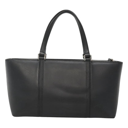 Burberry Vintage Handbag Leather, BLACK, LEATHER, Handbag