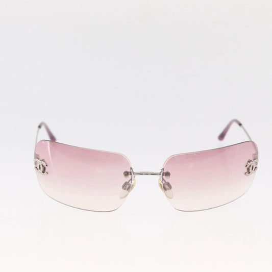 Chanel Logo CC Sunglasses Metal, PINK, METAL, Sunglasse