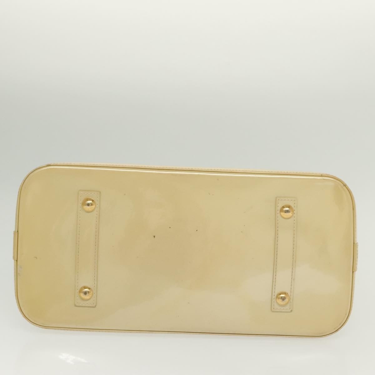 Louis Vuitton Alma Handbag Monogram Vernis, BEIGE, PATENT_LEATHER, Handbag