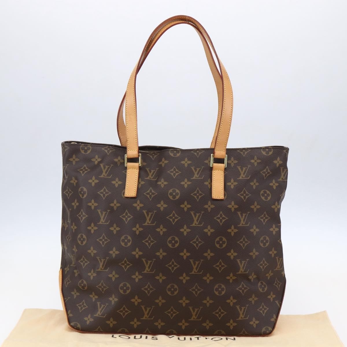 Louis Vuitton Cabas Mezzo Monogram Canvas, BROWN, CANVAS, Tote bag