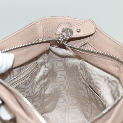 Salvatore Ferragamo Gancini handbag Leather, PINK, LEATHER, Handbag