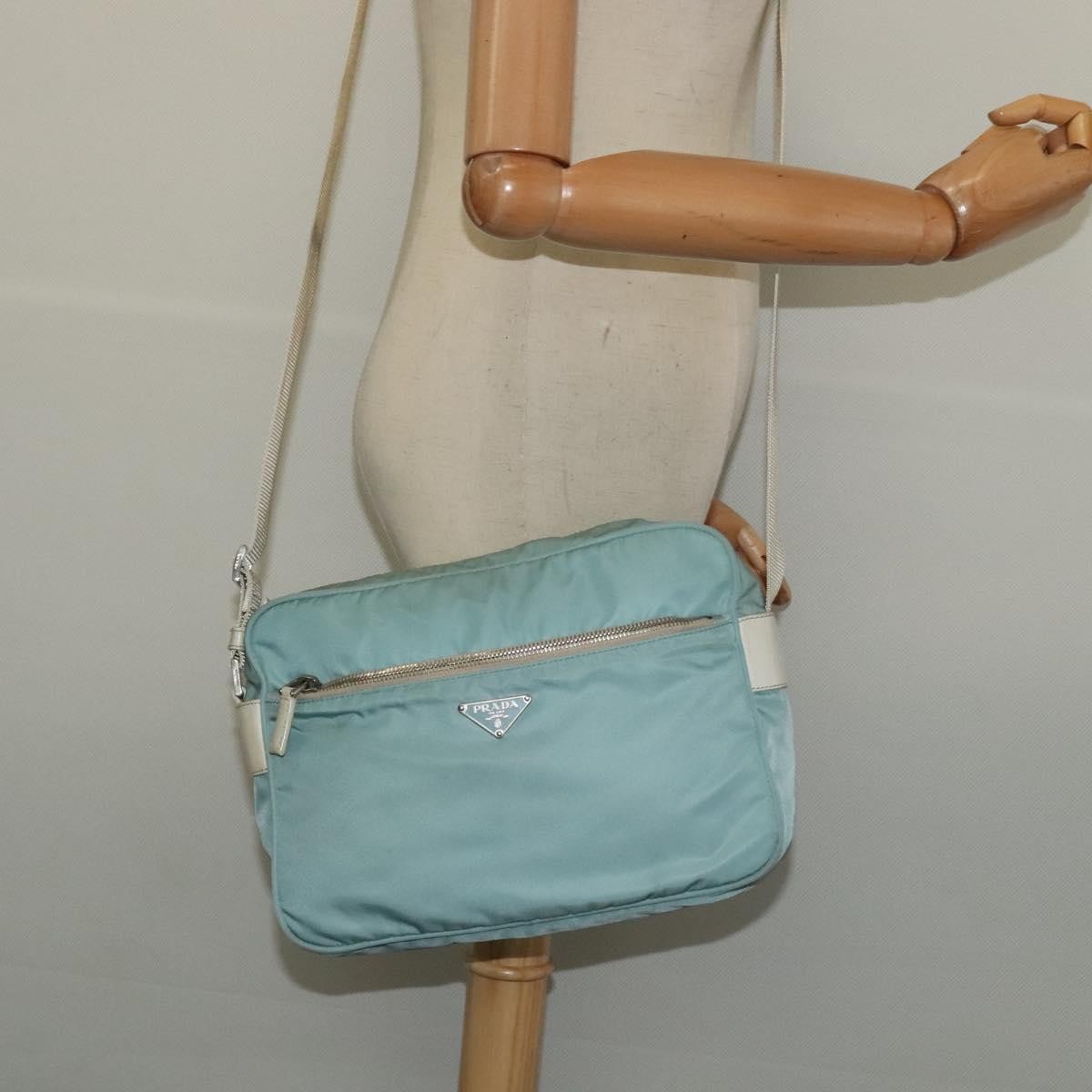 Prada Vintage Shoulder Bag Tessuto, BLUE, NYLON, Shoulder bag