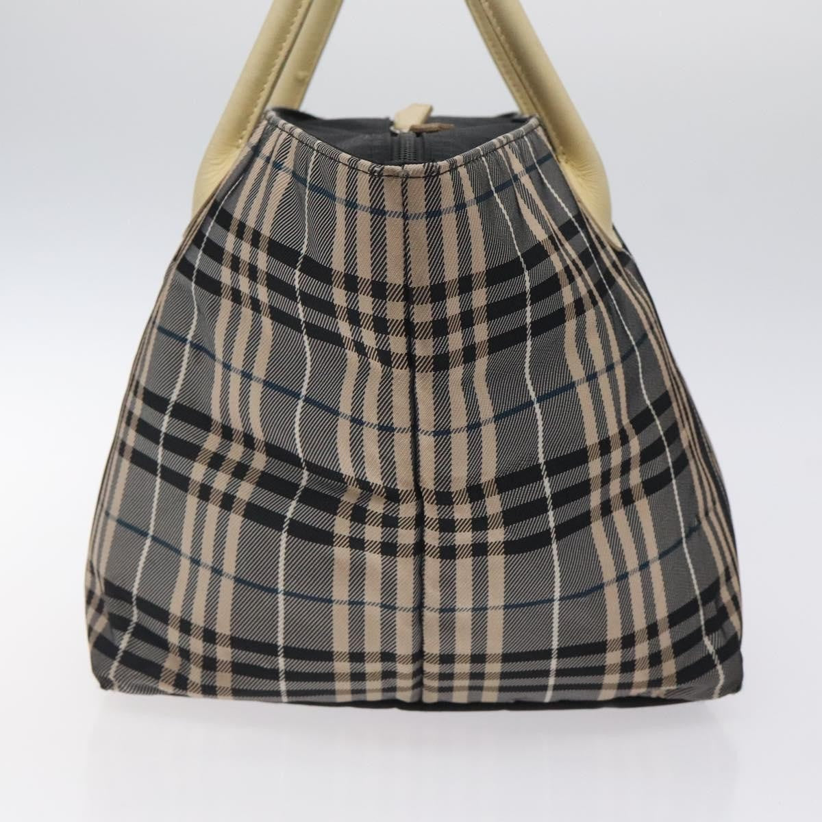 Burberry Nova Check Tote canvas check pattern, NAVY, CANVAS, Tote bag