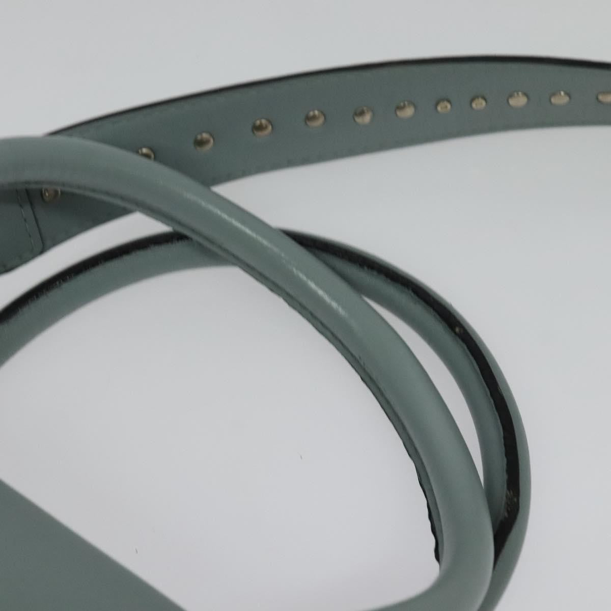 Valentino Garavani Demilune Flap Satchel Leather, BLUE, LEATHER, Handbag