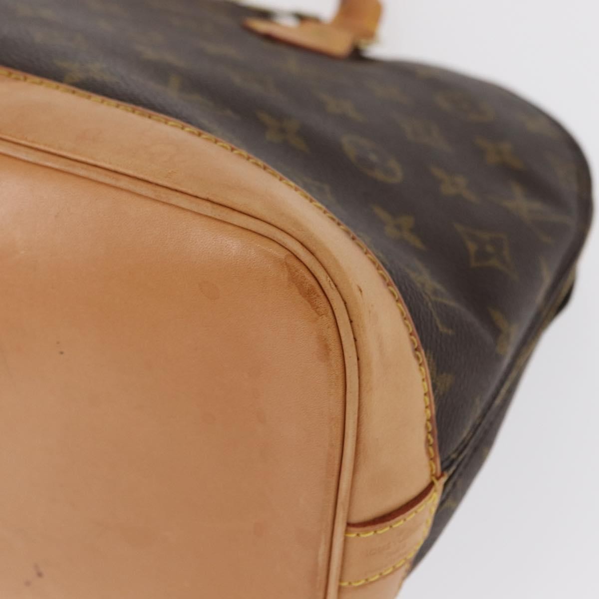 Louis Vuitton Alma Handbag Monogram Canvas, BROWN, CANVAS, Handbag