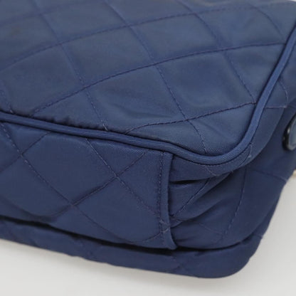 Prada Front Pocket Camera Bag Quilted Tessuto, BLUE, NYLON, Shoulder bag