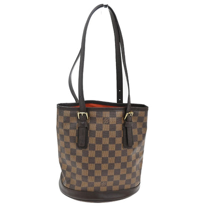 Louis Vuitton Marais Bucket Bag Damier, Brown, Leather, Shoulder Bag