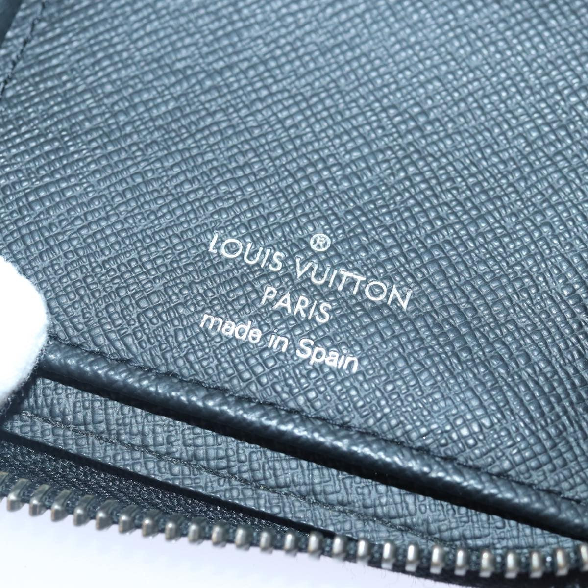 Louis Vuitton Zippy wallet vertical Taurillon Leather, BLACK, CANVAS, Wallets