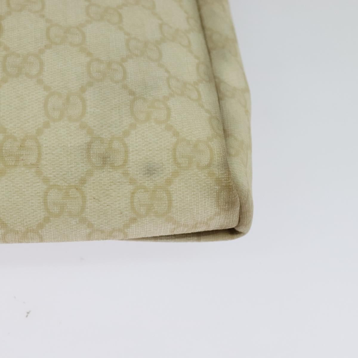 Gucci Flap Messenger GG Coated Canvas, BEIGE, PVC, Shoulder bag