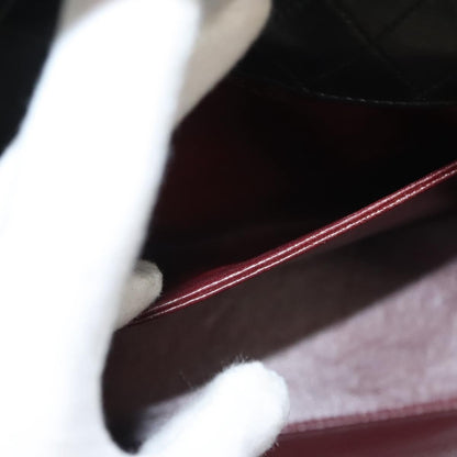 Chanel Vintage Trapezoid CC Flap Bag Leather, BLACK, LEATHER, Shoulder bag