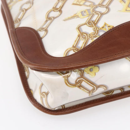 Louis Vuitton Charms Musette Handbag PVC Over Printed Silk, White, Plastic, Shoulder Bag