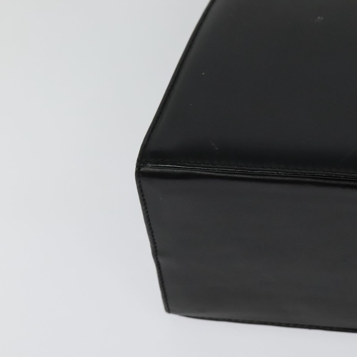 Salvatore Ferragamo Gancini Convertible Top Handle Bag Leather, BLACK, LEATHER, Handbag