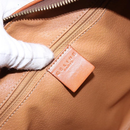 Celine Macadam Handbag Macadam with leather, BROWN, CANVAS, Handbag