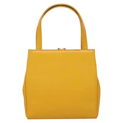 Burberry Vintage Handbag Leather, YELLOW, LEATHER, Handbag